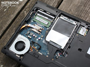 The 2.5 inch hard disk can also be exchanged,