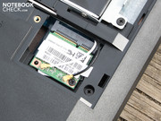 and the mini PCIe WLAN module (test device lacked Bluetooth).