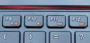 The media player can be controlled with the multimedia keys.