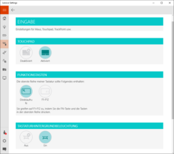 Lenovo Settings - Input