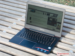 IdeaPad in direct sunlight