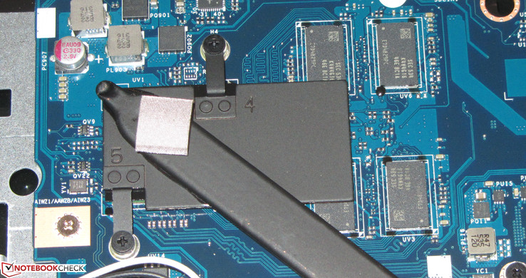 The graphics unit is also soldered