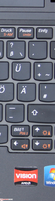 IdeaPad S205 (M632HGE): The keys have a good feedback.