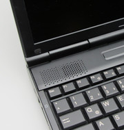 Both speakers are located above the keyboard. The Lifebook E782 is no sound artist.