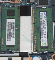 There are two RAM slots.