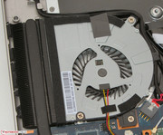 The fan can be removed for cleaning.