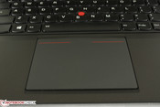 Large touchpad with integrated mouse keys