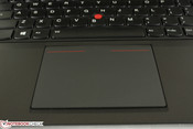 Large touchpad with integrated mouse keys