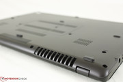 Rear grilles are large for a 14-inch notebook