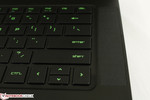 Speaker grilles adjacent to keyboard Speaker grilles adjacent to keyboard