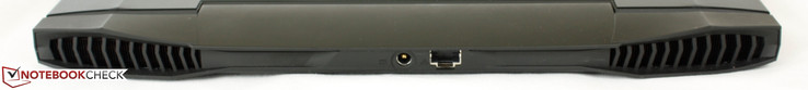 Rear: Power adapter, Gigabit Ethernet