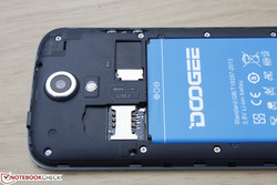 SIM slots and MicroSD behind rear cover