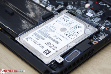 1.5 W speaker on bottom front corner next to HDD 1.5 W speaker on bottom front corner next to HDD