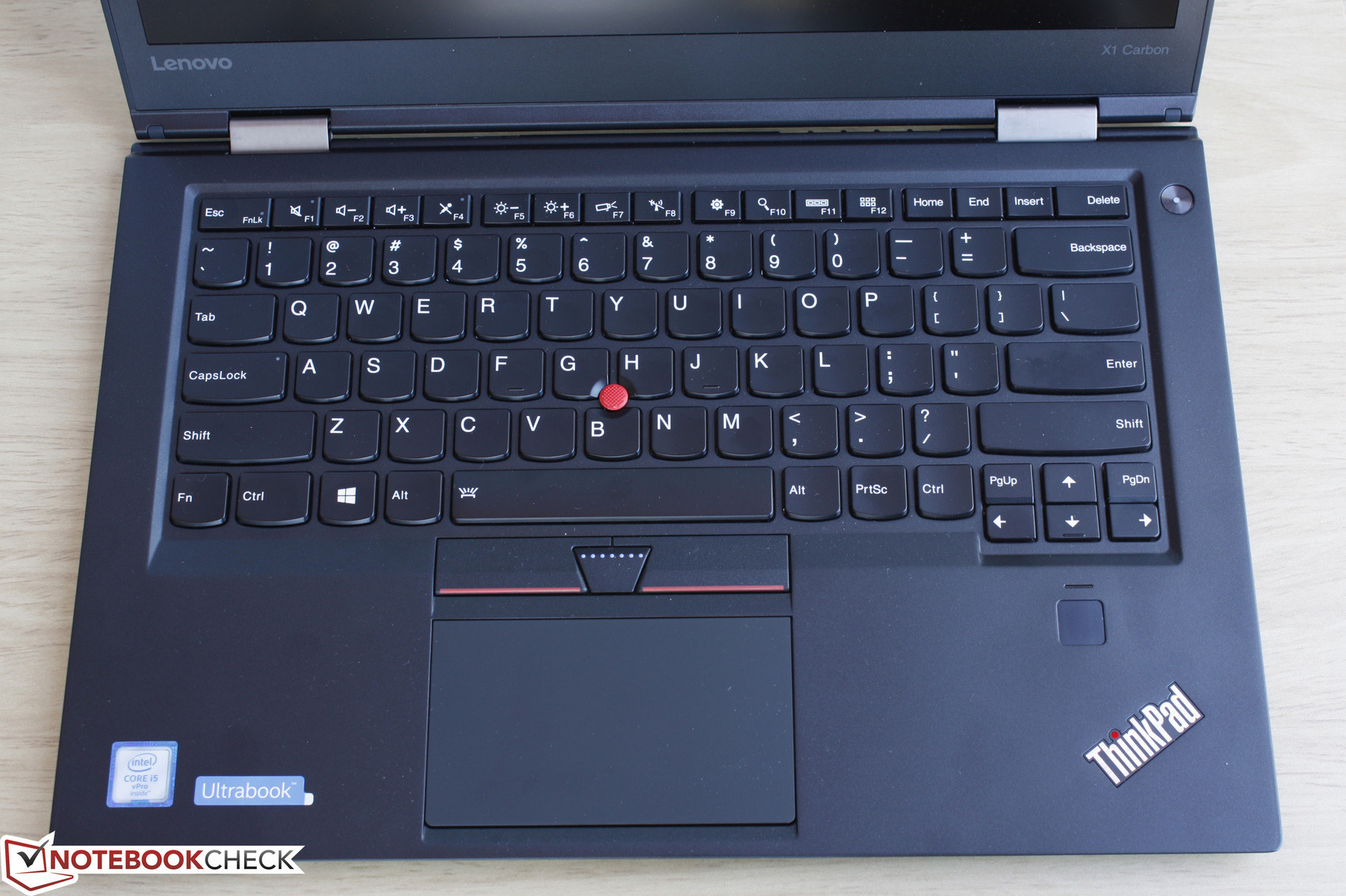 Lenovo ThinkPad X1 Carbon 20FB-005XUS Notebook Review - NotebookCheck