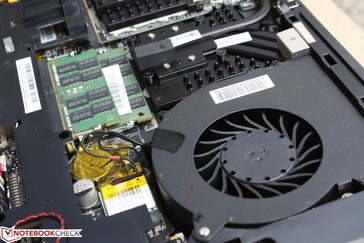 Identical ~65 mm fans for both the CPU and GPU