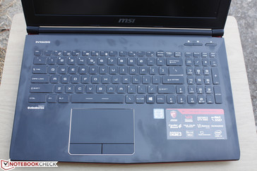 Same RGB SteelSeries chiclet keyboard as the older GE62