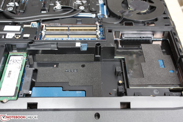 3x accessible storage drives with one more requiring additional disassembly