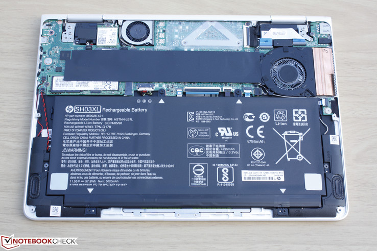 End-user upgrades limited to the M.2 SSD and WLAN card