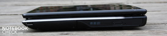 Right: USB 2.0, DVD multi-burner