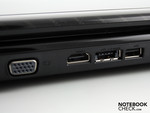 Back: USB, HDMI, eSATA, VGA