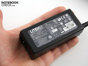 The small mains adaptor weights only 252 grams.