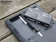 The battery only keeps the 15.6 inch notebook on its feed for two hours, despite the Intel HD (WiFi - surfing).