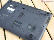 A big maintenance cover on the bottom enables accessing the innards.