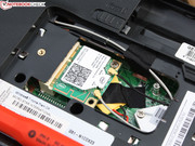 As usual, the wifi module (incl. Bluetooth) is inserted.
