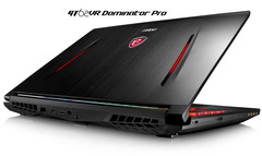 MSI GT62VR Dominator Pro gaming notebook with NVIDIA GeForce GTX 1060 graphics