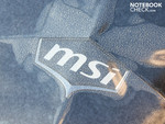 MSI logo in high-gloss
