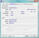 System information CPUZ Mainboard