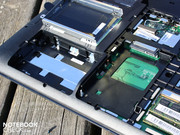 The memory thirst can be quenched by an additional hard disk (left slot).