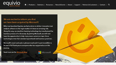Equivio official website announces purchase by Microsoft