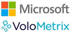 Microsoft and VoloMetrix corporate logos