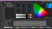 CalMAN ColorChecker with our calibration