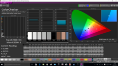 CalMAN ColorChecker calibrated (target color space sRGB)