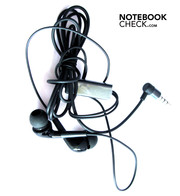 An in-ear headphone is also a part of scope of delivery.