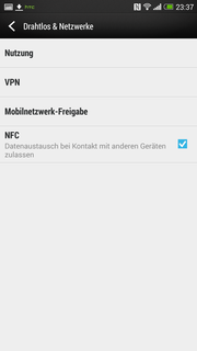 NFC is also installed.