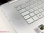 The speakers are next to the keyboard and collect a lot of dirt. The speakers are next to the keyboard and collect a lot of dirt.