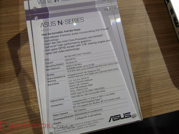 N552VX specs sheet