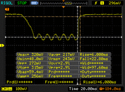 Response time - black-white-time (rise)