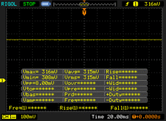 100% display brightness. No PWM detected