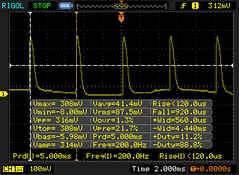 Minimum brightness (PWM detected)