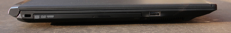 Left: Kensington Lock, DVD multi-burner, USB 2.0