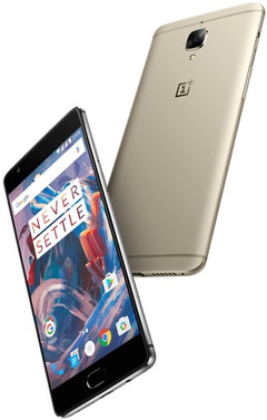 OnePlus 3 Android smartphone with 6 GB RAM and Qualcomm Snapdragon 820