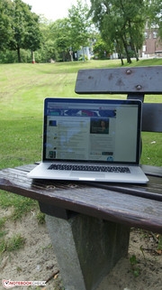 Outdoor use in the shade