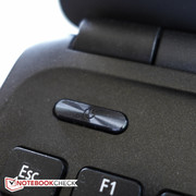 The only element that isn't plastic: the power button.