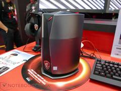 MSI: Compact gaming desktop PC "Vortex" and VR backpack announced
