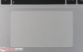 Touchpad with integrated mouse buttons