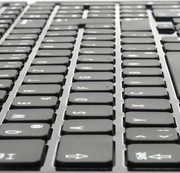 The keys have a medium keystroke length.